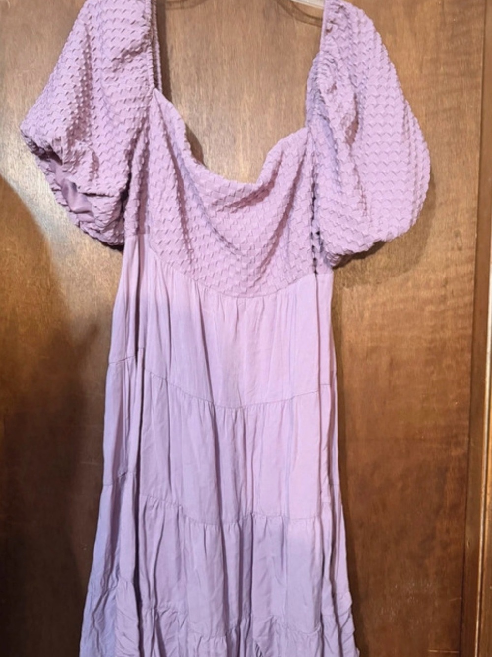 Puff-Sleeve Mini Dress in Lavender - Women